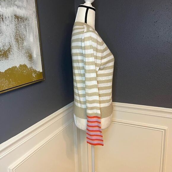 Veronica Beard Florrie Striped Knit Pullover - Picture 8 of 11